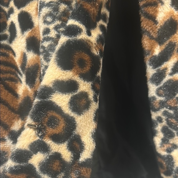 Vintage faux fur animal print Women's Leopard cheetah tiger Vest women’s XL - Picture 5 of 6